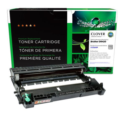 Clover Technologies Group, LLC Remanufactured Imaging Drum (Alternative for Brother DR420) (12000 Yield)