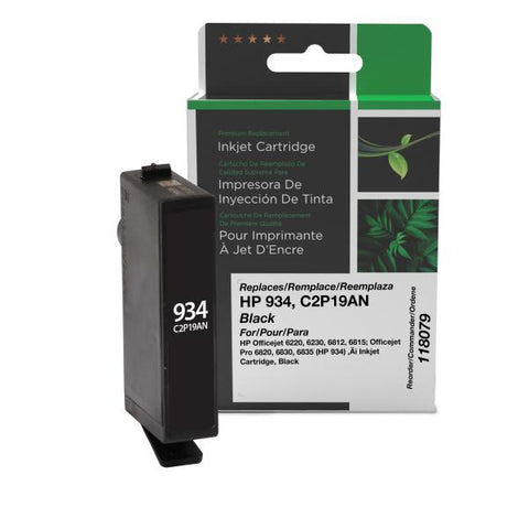Clover Technologies Group, LLC Remanufactured Black Ink Cartridge (Alternative for HP C2P19AN 934) (400 Yield)