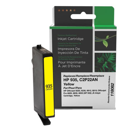 Clover Technologies Group, LLC Remanufactured Yellow Ink Cartridge (Alternative for HP C2P22AN 935) (400 Yield)