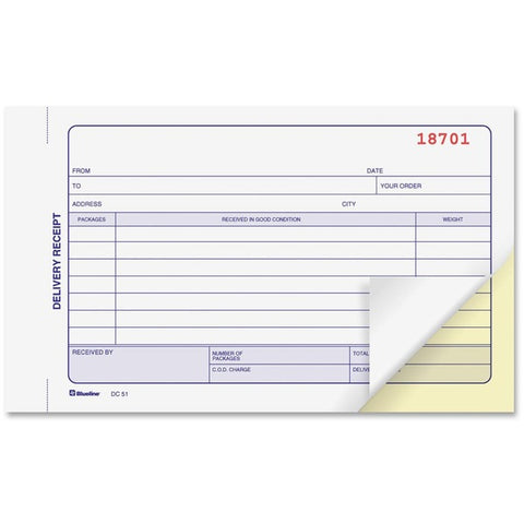 Dominion Blueline, Inc Receipt Book
