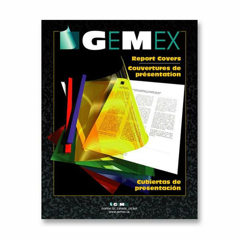 Gemex, Inc Legal-size Clear Report Covers
