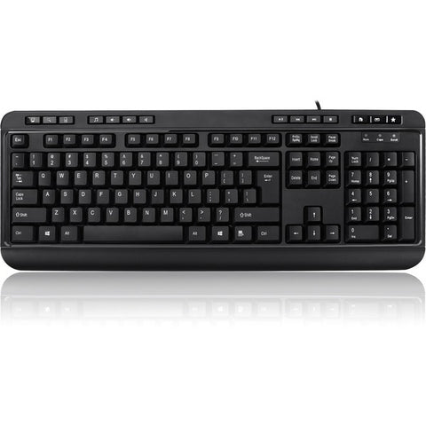 Adesso, Inc Multimedia Desktop Keyboard with 3-Port USB Hub