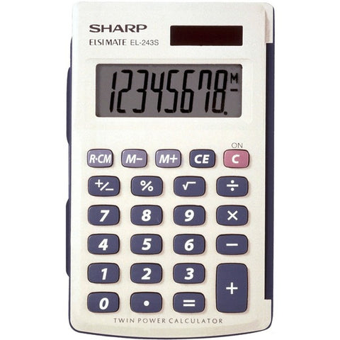 Sharp Electronics Elsi Mate EL-243SB Simple Calculator