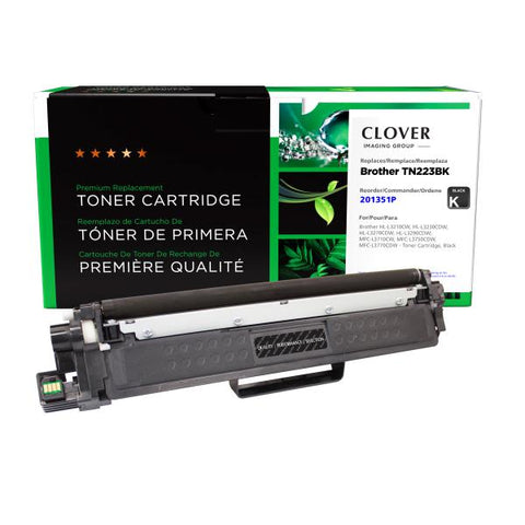 Clover Technologies Group, LLC Remanufactured Black Toner Cartridge for Brother TN223