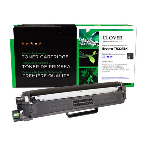 Clover Technologies Group, LLC Remanufactured High Yield Black Toner Cartridge for Brother TN227