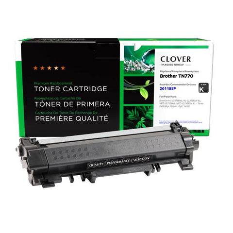 Clover Technologies Group, LLC Remanufactured Super High Yield Toner Cartridge for Brother TN770