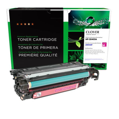 Clover Technologies Group, LLC Remanufactured Magenta Toner Cartridge (Alternative for HP CE403A 507A) (6000 Yield)