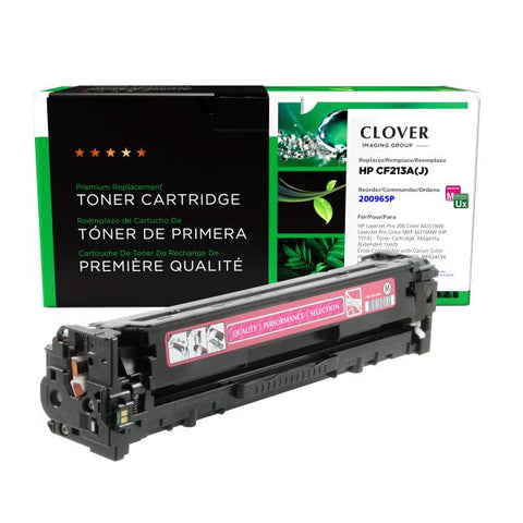 Clover Technologies Group, LLC Clover Imaging Remanufactured Extended Yield Magenta Toner Cartridge for HP CF213A (HP 131A)