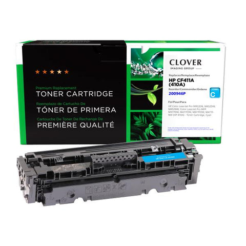 Clover Technologies Group, LLC Remanufactured Cyan Toner Cartridge (Alternative for HP CF411A) (2300 Yield)