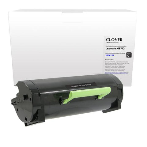 Clover Technologies Group, LLC Remanufactured High Yield Toner Cartridge for Lexmark MS310/MS410/MS510/MS610/MX310/MX410/MX510/MX610