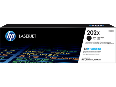 HP 202X (CF500X) High Yield Black Original LaserJet Toner Cartridge (3200 Yield)
