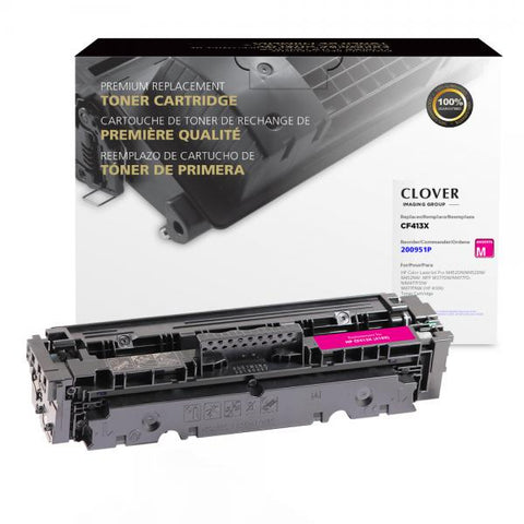 Clover Technologies Group, LLC Remanufactured High Yield Magenta Toner Cartridge for HP CF413X (HP 410X)